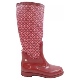 Botas de couro Bally Rosa Vermelho