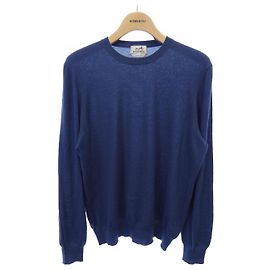 Hermès Blue Cashmere Knit Top Blue
