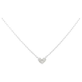 Autre Marque Colar de ouro branco Au750 e diamantes Prata