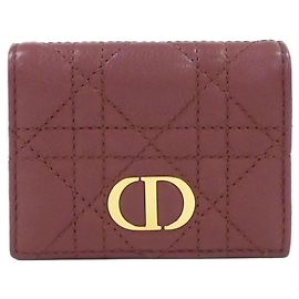 Christian Dior Caro Wallet Rot
