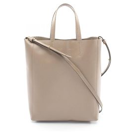 Céline Celine Vertical Small Cabas 2-Way Tote Bag Beige