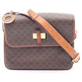 Céline Celine Macadam Shoulder Bag/Handbag Brown