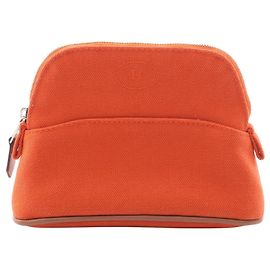 Hermès Hermes Bolide Pouch 15 Mini Handbag Red Orange