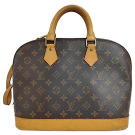 Louis Vuitton Alma Handbag Monogram Canvas PM Brown