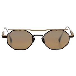 Yohji Yamamoto Augment 03 Lunettes de soleil Noir Doré
