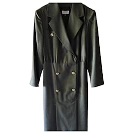 Autre Marque Elegance S.A. Anthrazitfarbenes Tailleur-Kleid Grau