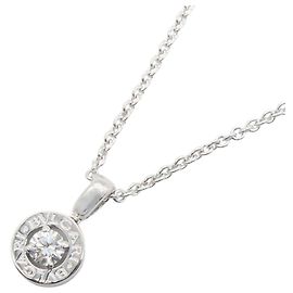 Bulgari Collar Bvlgari 1PD en oro blanco de 18K Plata Otro