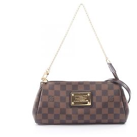 Sac à main 2-Way Louis Vuitton Eva Damier Ebene Marron