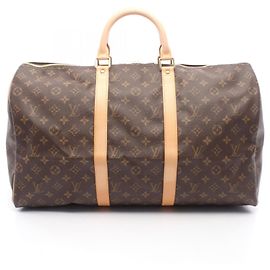 Bolsa Boston Louis Vuitton Keepall 50 Marrom Monograma