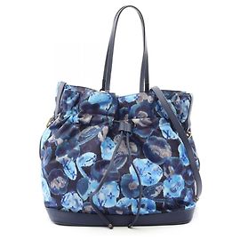 Sac cabas Louis Vuitton Noéful MM Cut Flower Grand Bleu Bleu Multicolore