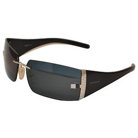 Óculos de sol Givenchy SGV095S pretos com strass Preto