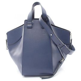 Borsa Loewe Hammock Medium Blu navy