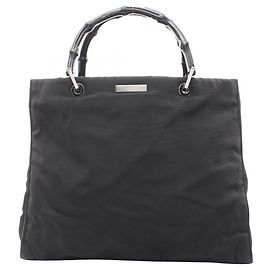 Borsa Tote Gucci Bamboo Nero