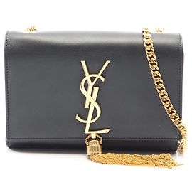 Borsa a tracolla Yves Saint Laurent Paris Kate Monogram Nero
