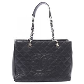 Borsa Tote Chanel Matelassé Grand Shopping Nero