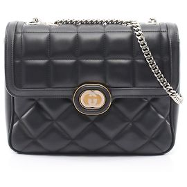 Gucci Black Leather Handbag Black