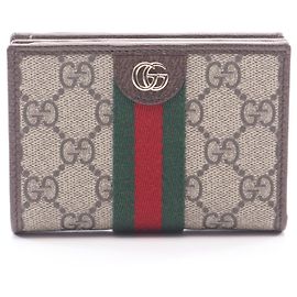 Gucci Ophidia Small Wallet Brown Multiple colors Beige
