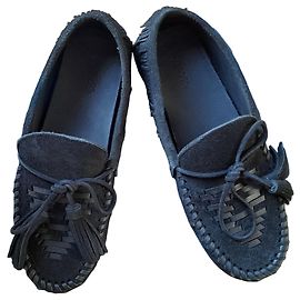 Isabel Marant Mocasines de cuero con flecos Negro