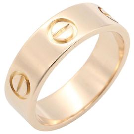 Cartier Love Ring in 18K Pink Gold Golden