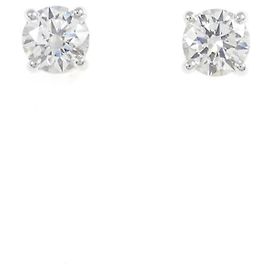 Tiffany & Co Tiffany Solitaire Stud Earrings in Platinum 950 Other