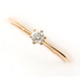 Autre Marque 18K Roségold-Ring mit Diamant Golden