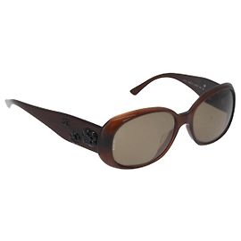 CHANEL Sunglasses plastic Brown CC Auth BA13212 Brown