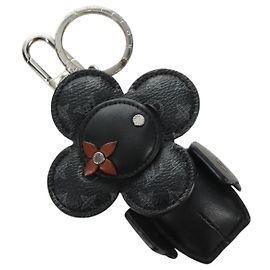 LOUIS VUITTON Monogram Eclipse Porte Clés de Vivienne Charm MP1998 Auth 181294M Monogramme