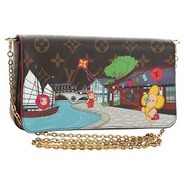 LOUIS VUITTON Pochette Felice Monogram Vivienne Borsa a Spalla LV Auth 181444SAM Monogramma