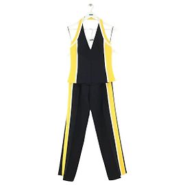 Completo due pezzi Barbara Bui nero top e pantaloni Nero