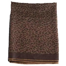 Estola Saint Laurent de lana marrón Castaño