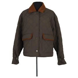Miu Miu Khakijacke aus Synthetik Khaki