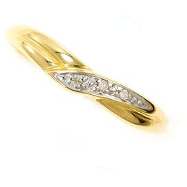 Autre Marque 18K Gelbgold-Ring mit Diamant Golden