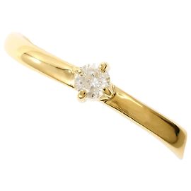 Autre Marque 18K Gelbgold-Ring mit Diamant Golden