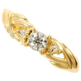 Autre Marque 18K Gelbgold-Ring mit Diamanten Golden