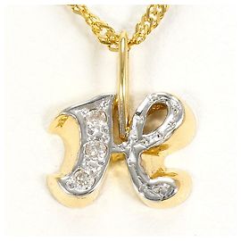 Autre Marque Colar de ouro 18K com diamante Dourado
