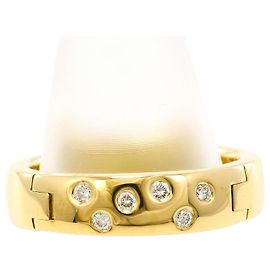 Autre Marque 18K Gelbgold-Ring mit Diamant Golden