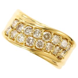 Autre Marque 18K Gelbgold Diamantring Golden