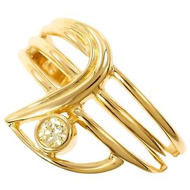 Autre Marque 18K Gelbgold Diamantring Golden
