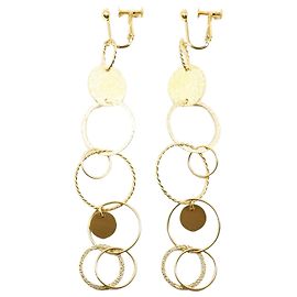 Autre Marque 18K Yellow Gold Drop Earrings Golden