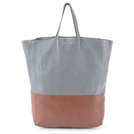 Céline Bolsa Tote de couro Celine Marrom
