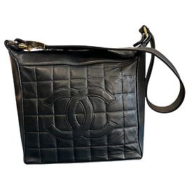 2002 Chanel CC Chocolate Bar Lambskin Shoulder Bag Other