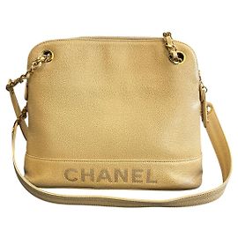 Borsa a Spalla Chanel Caviar Logo Chain 1996 Altro