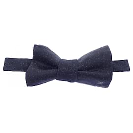 Papillon in seta nera Chanel Nero