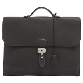 Hermès Hermes Sac à Dépêches Multi Pocket Handbag Noir