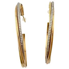 Pendientes Trinity Cartier Plata Dorado