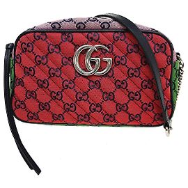 Borsa a tracolla Gucci GG Marmont in tela Multicolore