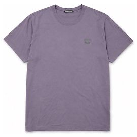 Acne Studios Camiseta Face Patch em algodão - Lilás Roxo