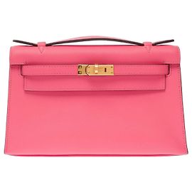 Hermès HERMES Kelly Mini Bag in Pink Leather - 103557 Pink