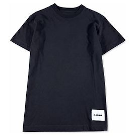 Jil Sander Camiseta de algodón orgánico negra Negro