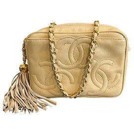 1994 Chanel Triple CC Lambskin Tassel Chain Camera Shoulder Bag Other